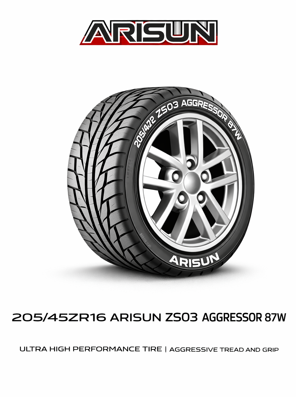 205/45ZR16 ARISUN ZS03 AGGRESSOR 87W