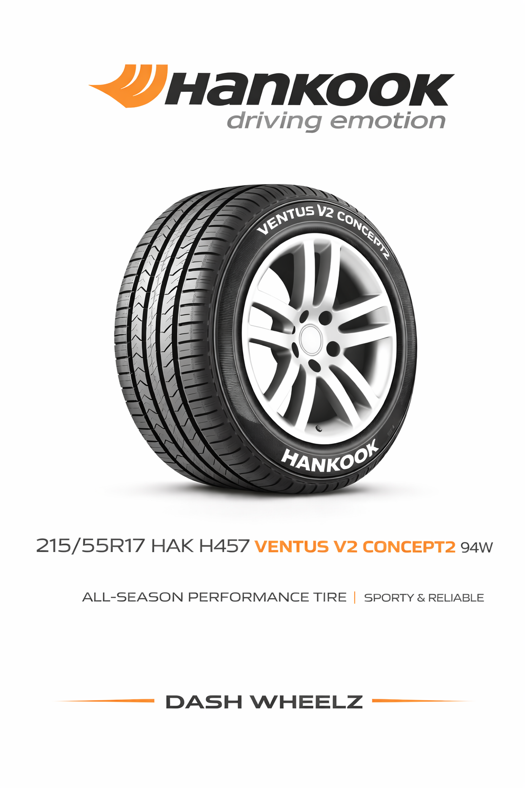 215/55R17 HAK H735 KINERGY ST 94H BW