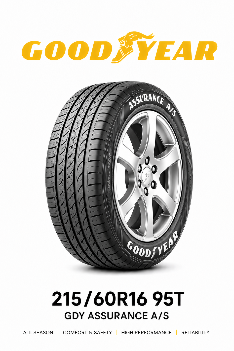 215/60R16 GOODYEAR ASSURANCE ALL-SEASON 95T