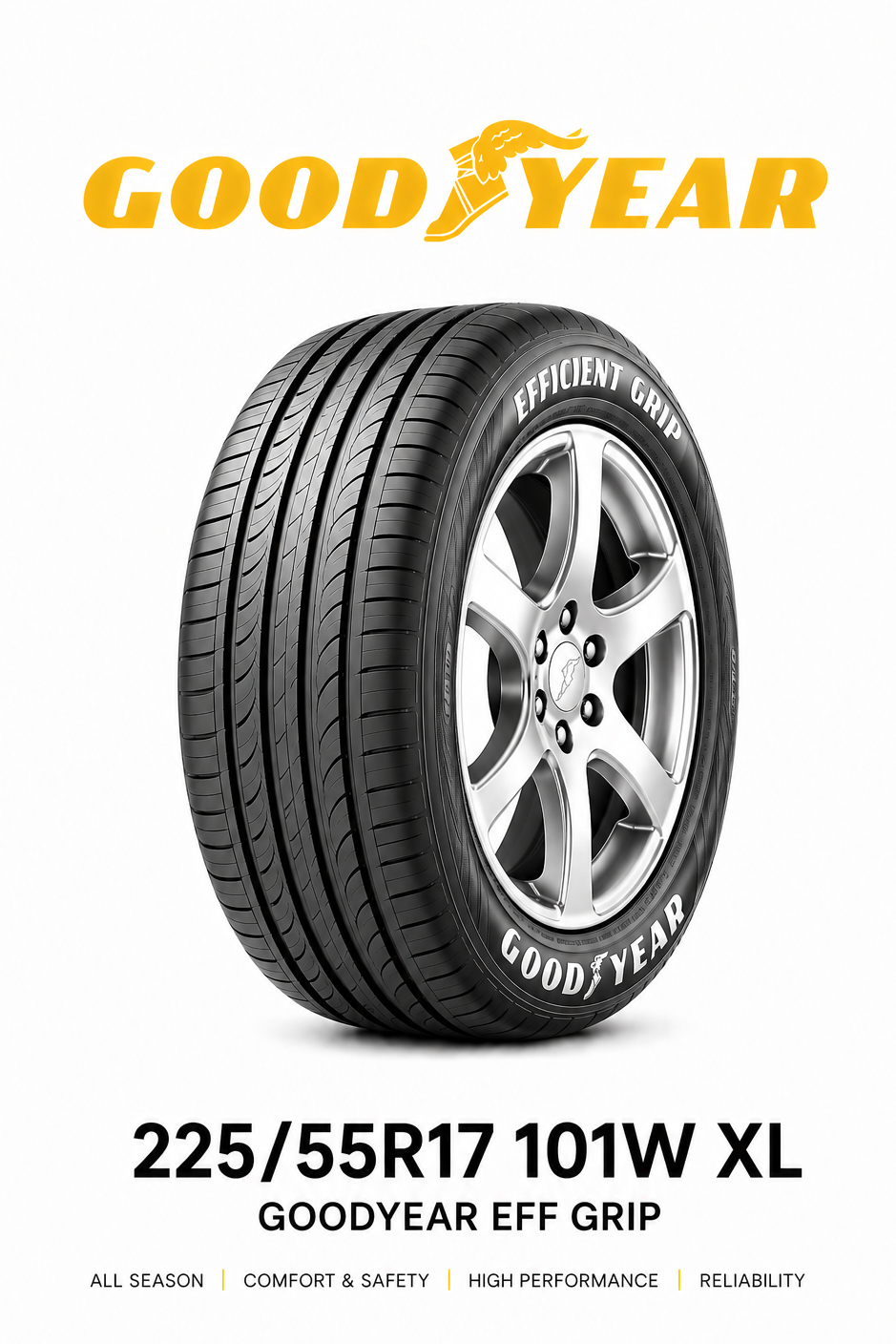 225/55R17 GOODYEAR EFFICIENTGRIP PERFORMANCE 101W XL