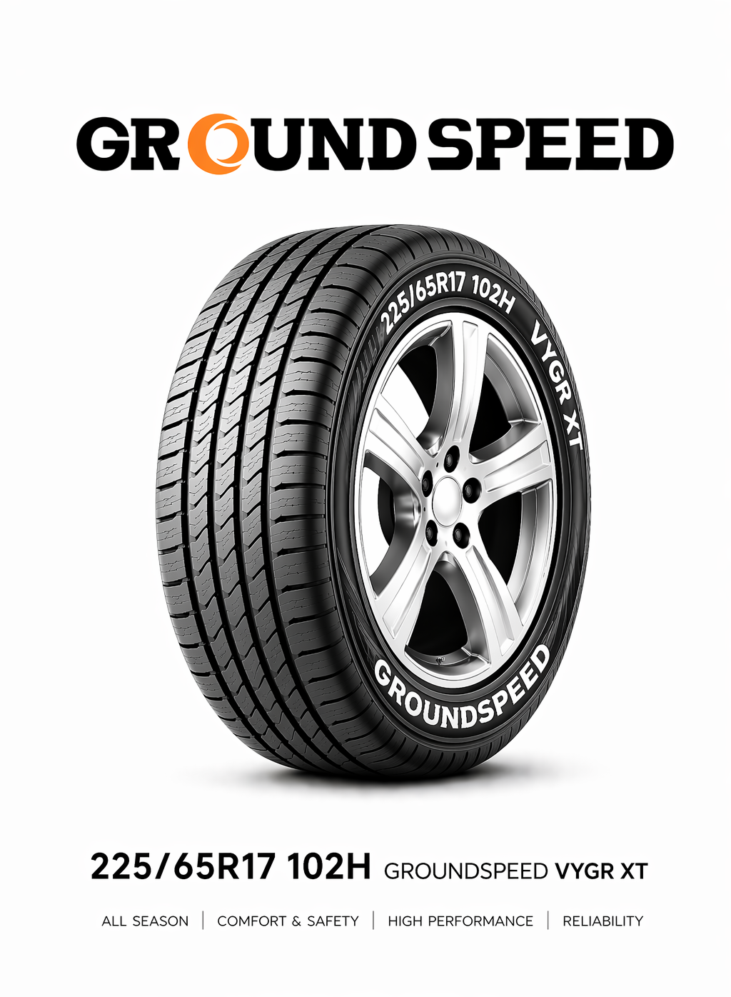 225/65R17 GROUNDSPEED VOYAGER XT 102H