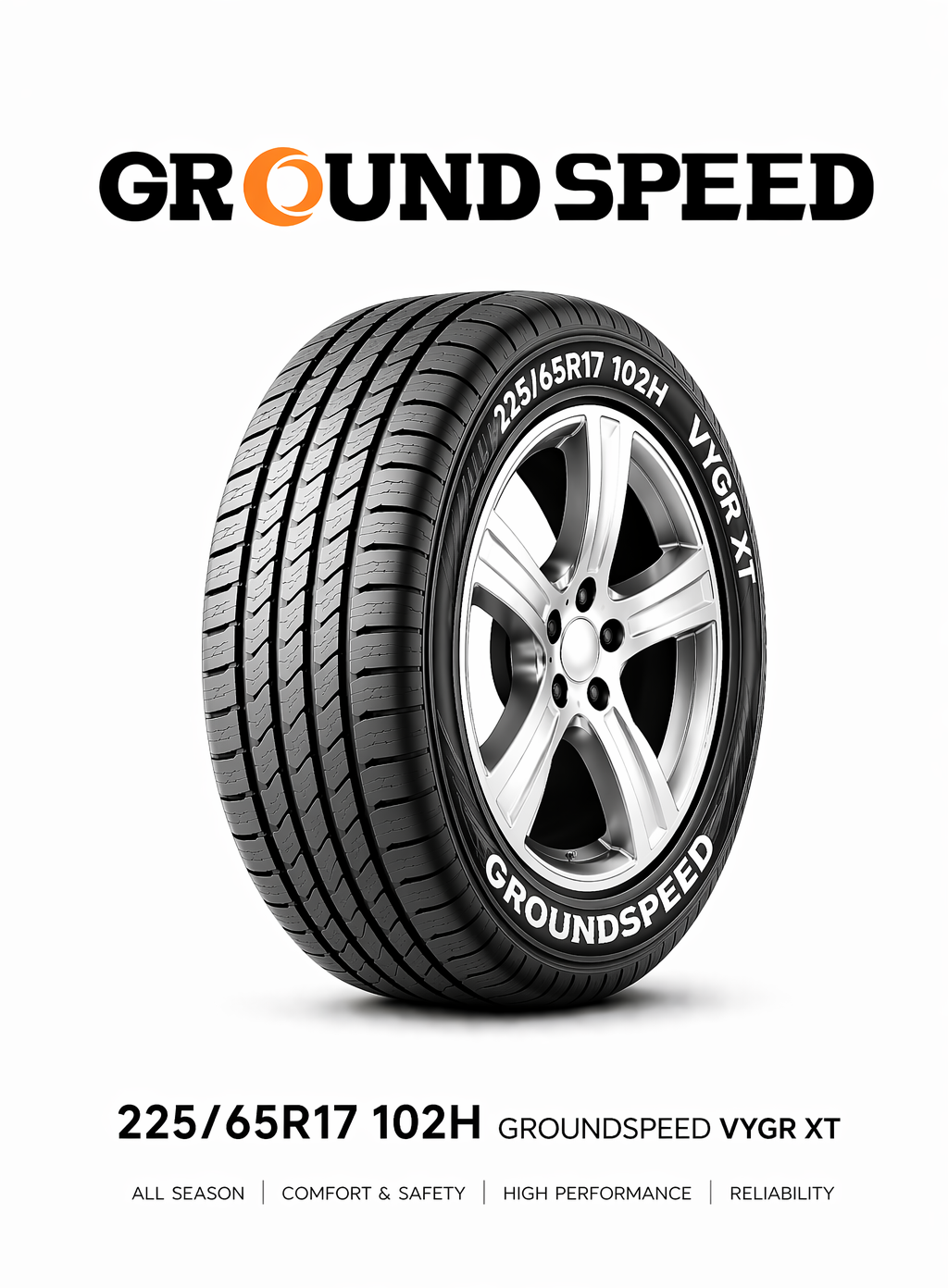 225/65R17 GROUNDSPEED VOYAGER XT 102H