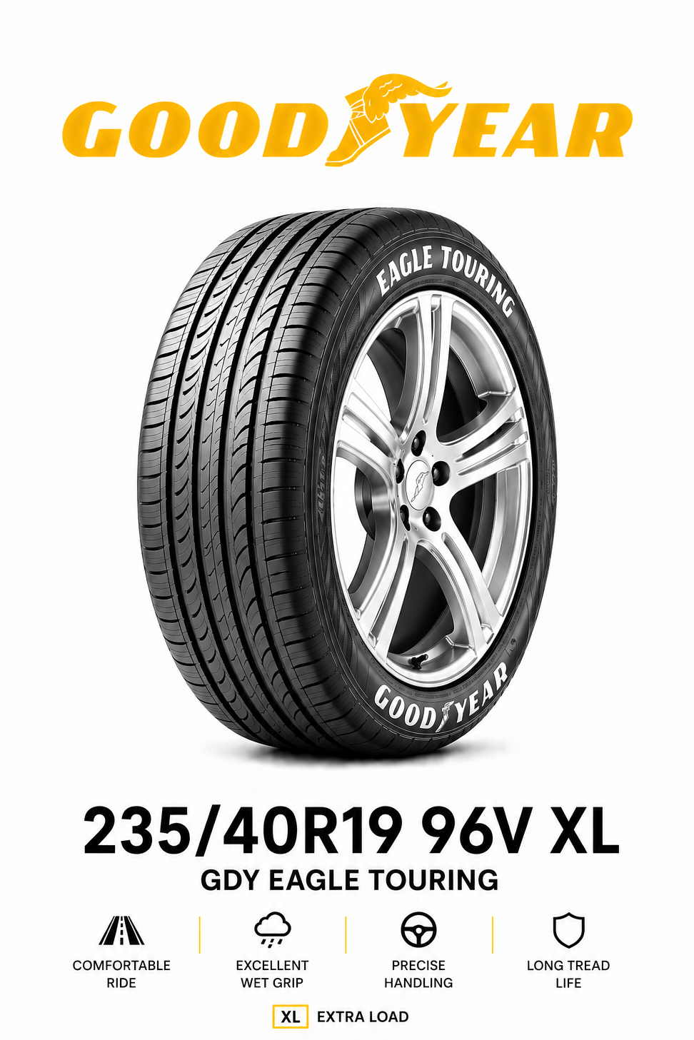 235/40R19 GOODYEAR EAGLE TOURING 96V XL