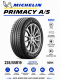 235/55R19 MICHELIN PRIMACY A/S 101H