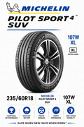 235/60R18 MICHELIN PILOT SPORT 4 SUV 107W XL