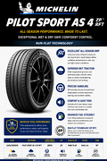 245/35ZR19 MICHELIN PILOT SPORT AS 4 ZP RFT (89Y) RUN FLAT