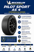 255/35ZR19 MICHELIN PILOT SPORT AS 4 96Y XL