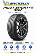 255/55R18 MICHELIN PILOT SPORT 4 SUV 109Y XL