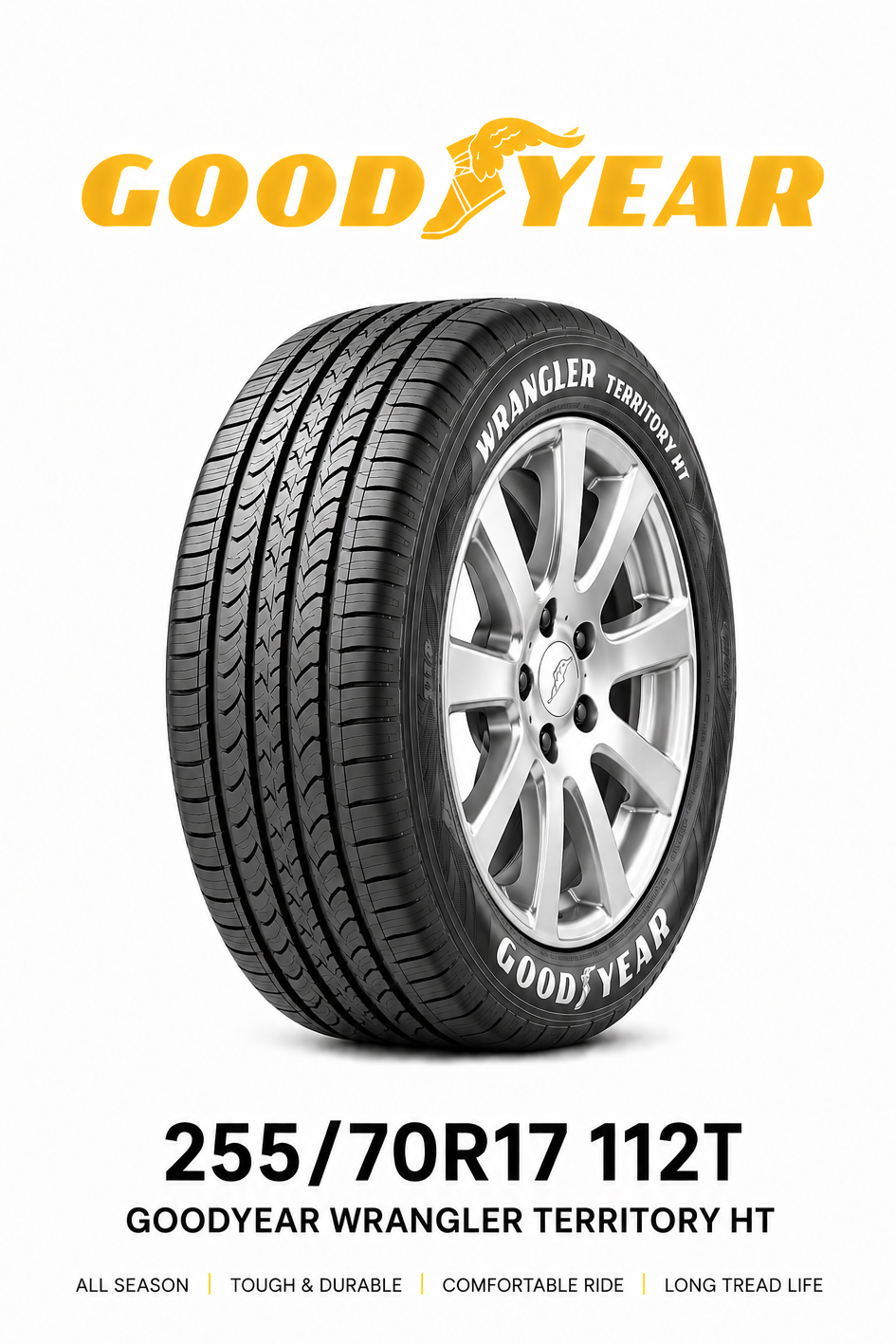 255/70R17 GOODYEAR WRANGLER TERRITORY HT 112T