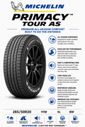 265/50R20 111W XL BW Michelin Primacy Tour AS