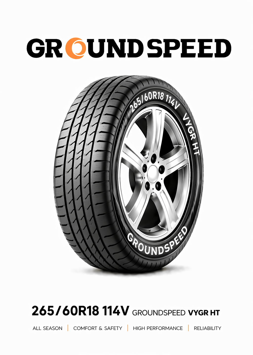 265/60R18 GROUNDSPEED VOYAGER HT 114V