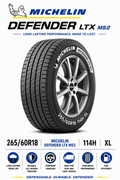 265/60R18 MICHELIN DEFENDER LTX MS2 114H XL