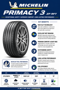 275/35R19 MICHELIN PRIMACY 3 ZP RFT 100Y XL RUN FLAT