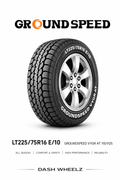 LT225/75R16 GROUNDSPEED VOYAGER A/T E/10 115/112S