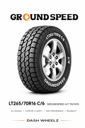 LT265/70R16 GROUNDSPEED VOYAGER A/T C/6 110/107S