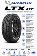 P275/60R20 114S BW Michelin LTX AT2