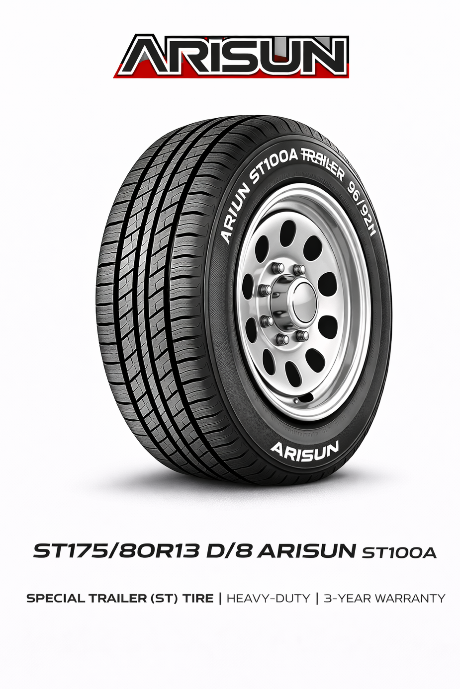ST175/80R13 D/8 ARISUN ST100A TRAILER 96/92M
