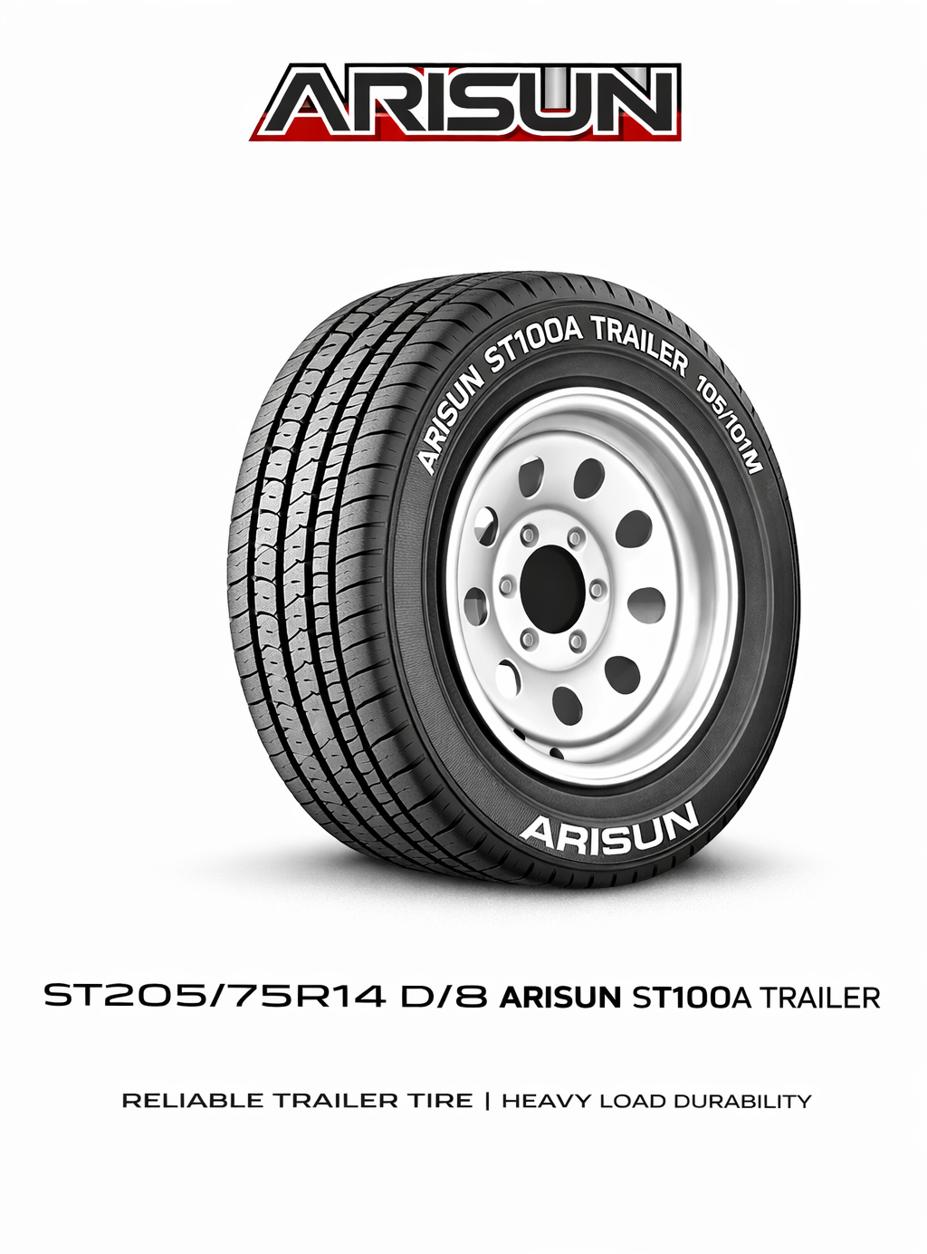 ST205/75R14 D/8 ARISUN ST100A TRAILER 105/101M